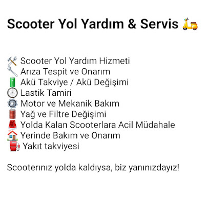 Adana scooter motorsiklet yol yardım tamir bakım